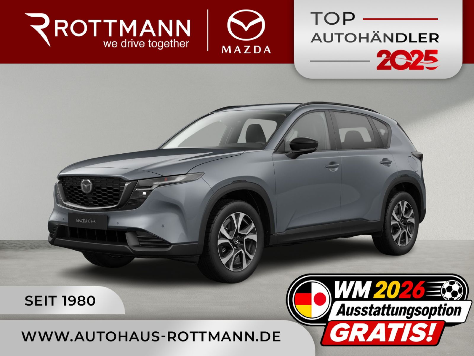 Mazda CX-5 2026 SKYACTIV-G 2.5 6AT CENTRE-Line T-Leder