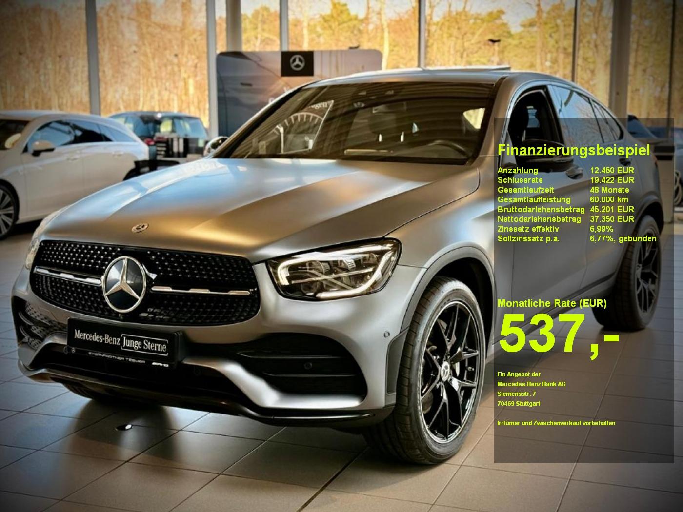 Mercedes-Benz GLC 400 d 4M AMG+MBUX+Memory+Night+Ambiente+StHz