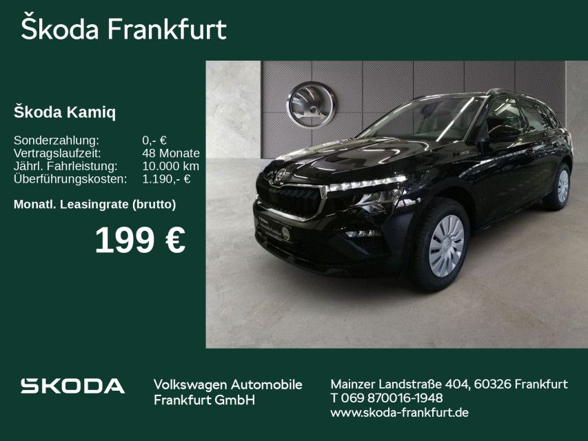 Skoda Kamiq Essence 1,0 TSI Sitzheizung PDC LED