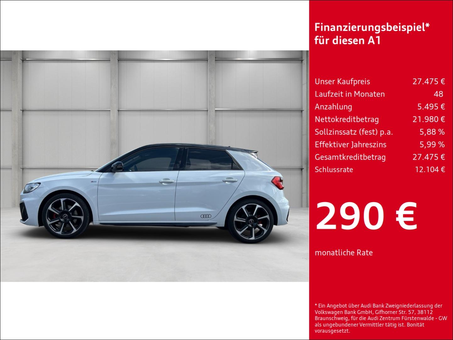 Audi A1 Sportback 40 TFSI S tronic S line Navi Digita