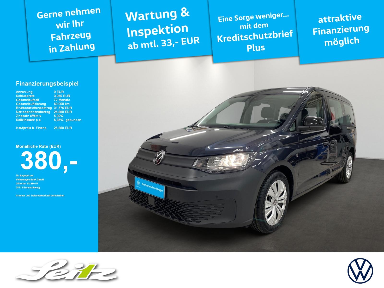 Volkswagen Caddy Maxi 2.0 TDI *KAMERA*NAVI*SITZHZG*
