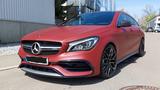Mercedes-Benz rot matt foliert - 8-fach bereift - PANO - Mercedes CLA 45 AMG Shooting Brake mit Schiebedach