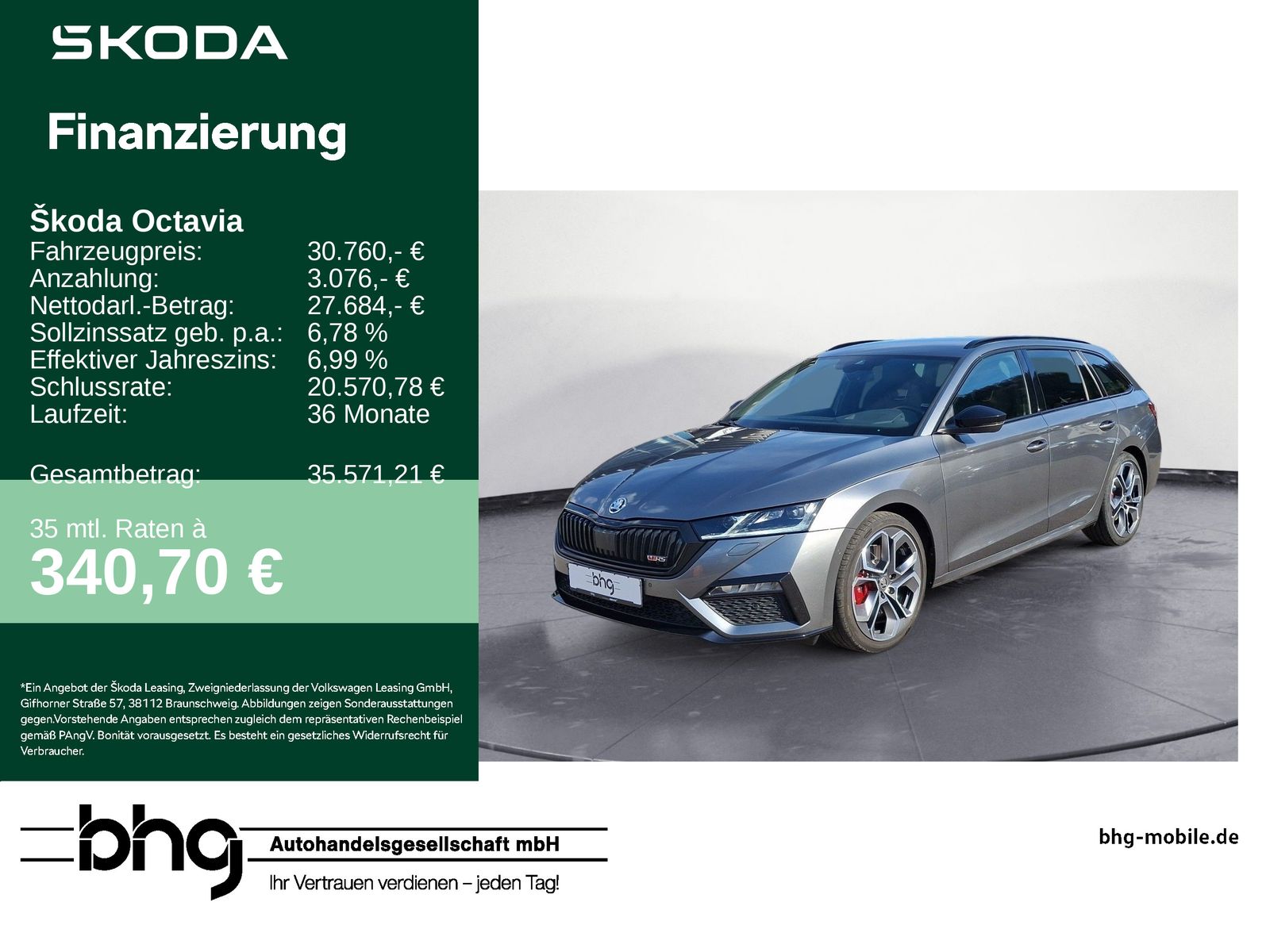 Skoda Octavia Combi RS 2.0 TSI DSG OCT. *AHK *STANDHEI