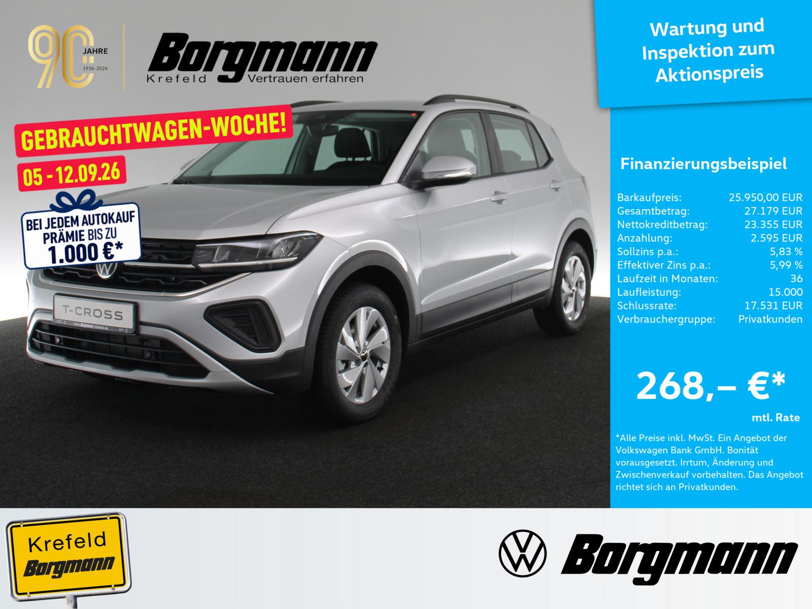 Volkswagen T-Cross 1.0 TSI Life ACC NAVI KAMERA PDC KLIMA