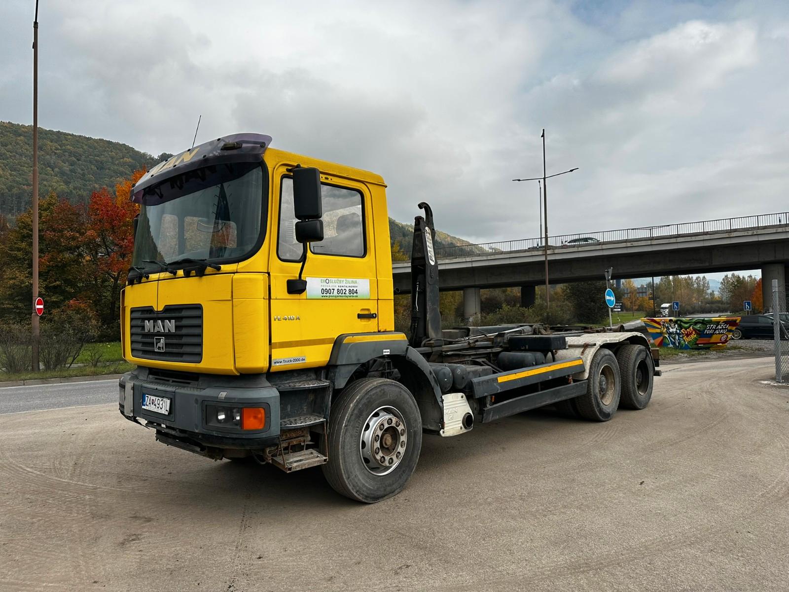 MAN FE 410 A 6x4 / Palift PLT 18 - Abrollkiper