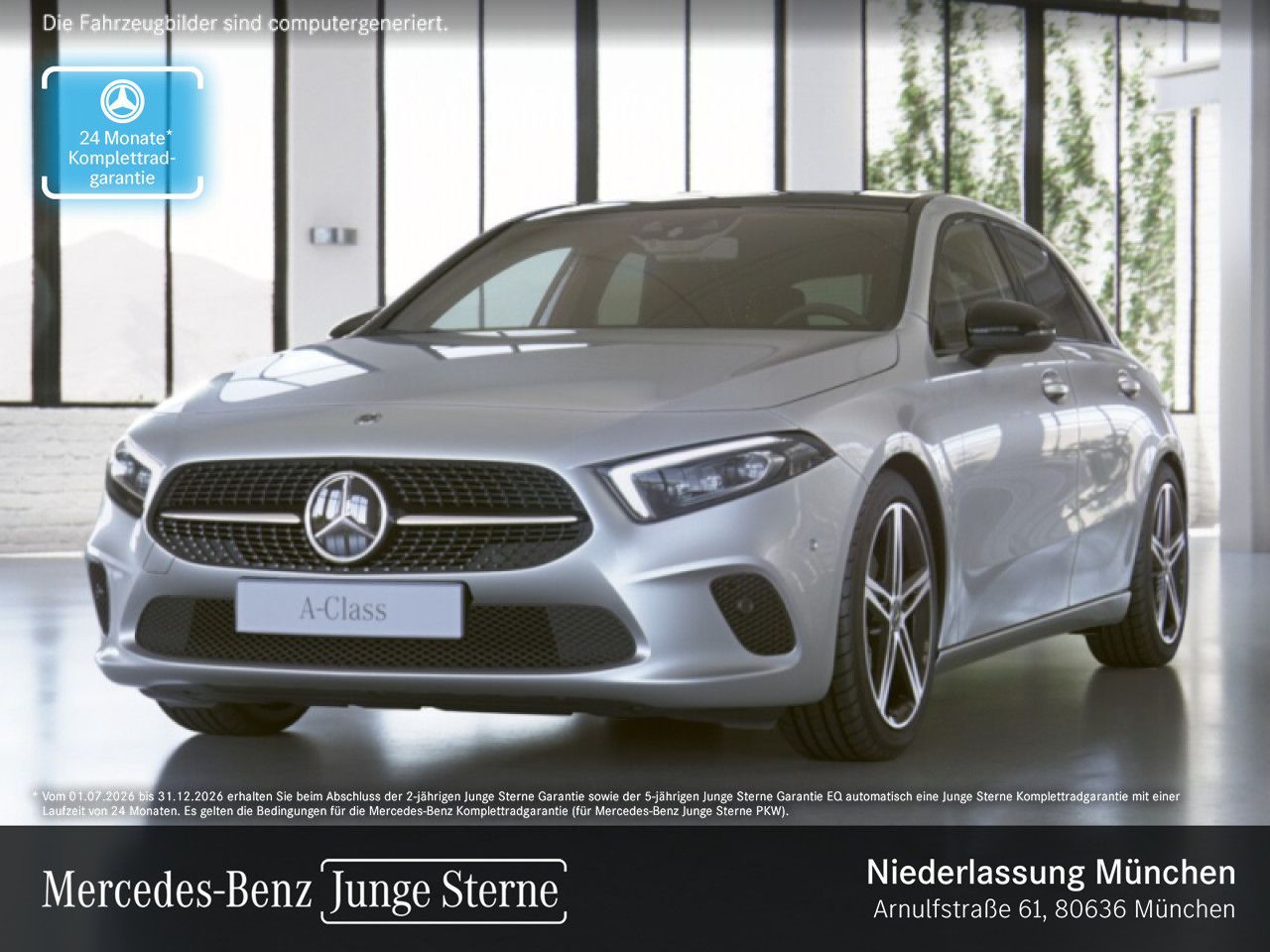 Mercedes-Benz A 200 Prog Night Dist Pano Mbeam Kam Memo Ambi