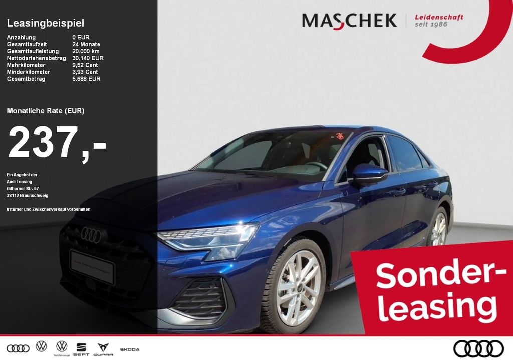 A3 Limousine S line 30 TFSI SONOS Naviplus Kamer