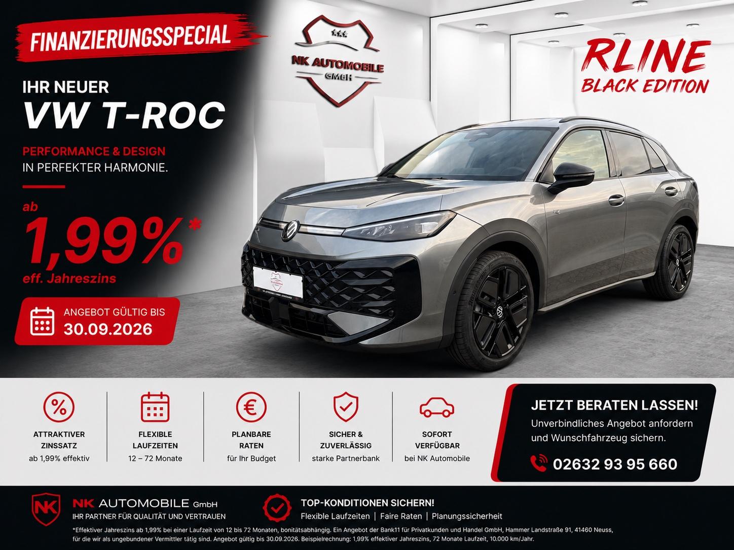 Volkswagen T-Roc 1.5 eTSI*R-LINE*MATRIX*BLACK PACKET*AHK