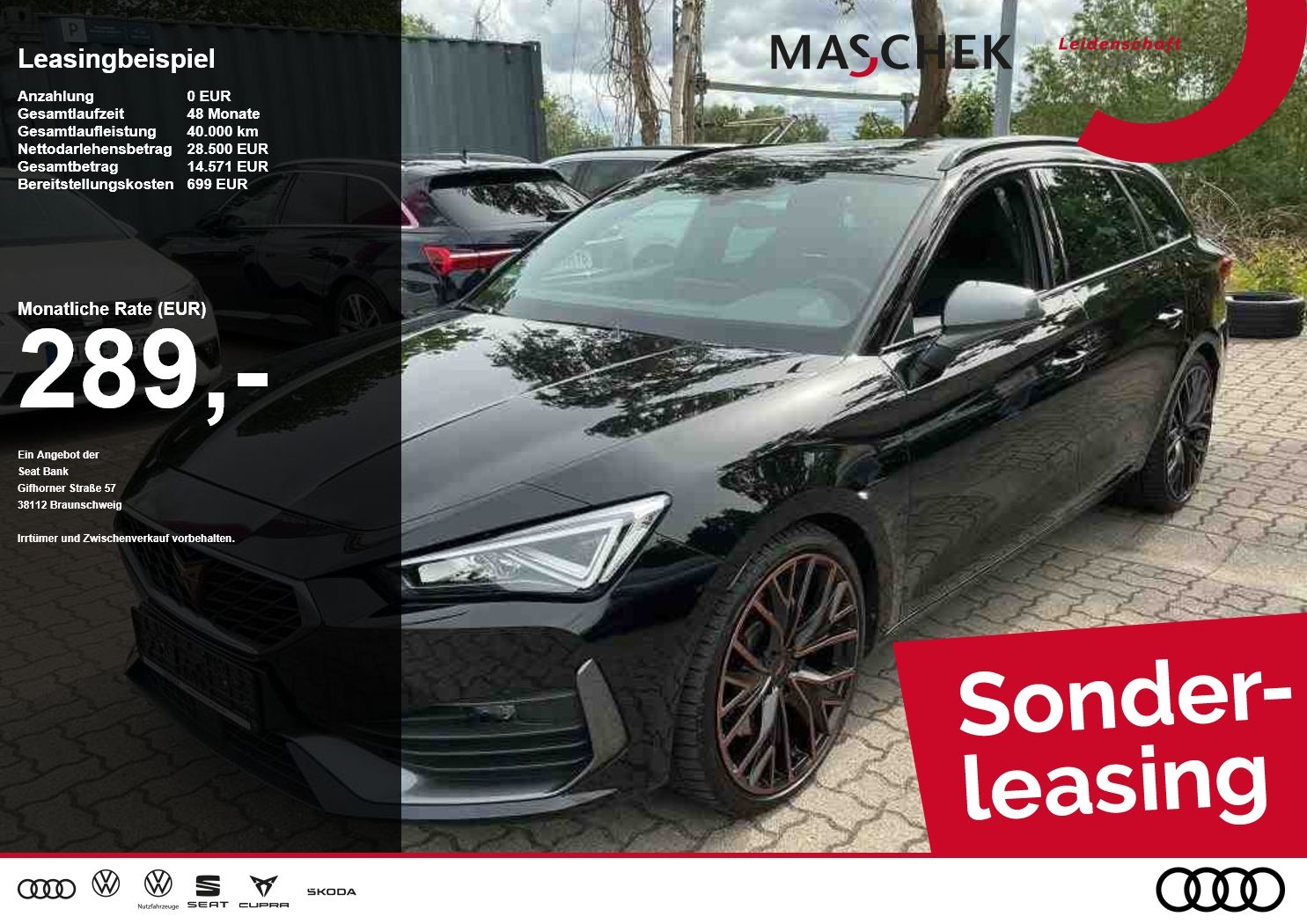 Cupra Leon Sportstourer VZ 2.0 TSI Sonderleasing! Pano