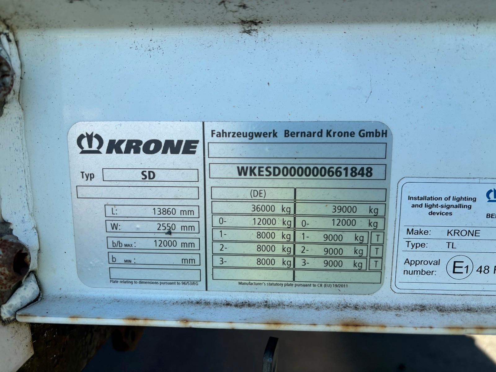 Krone SD Plane+ Lenkachse + Mitnahmestapler