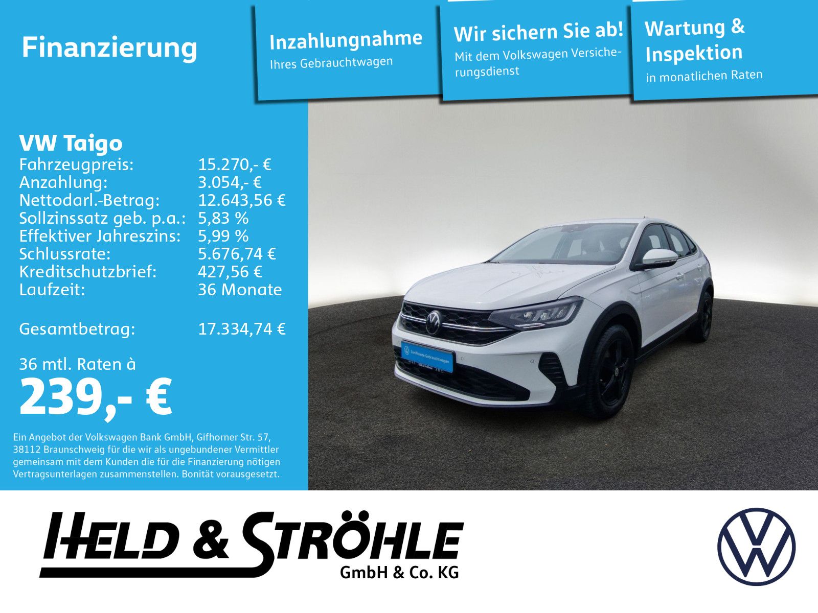 Volkswagen Taigo 1.0 TSI LED SHZ PDC LANE ASSIST DAB+ VIRT.