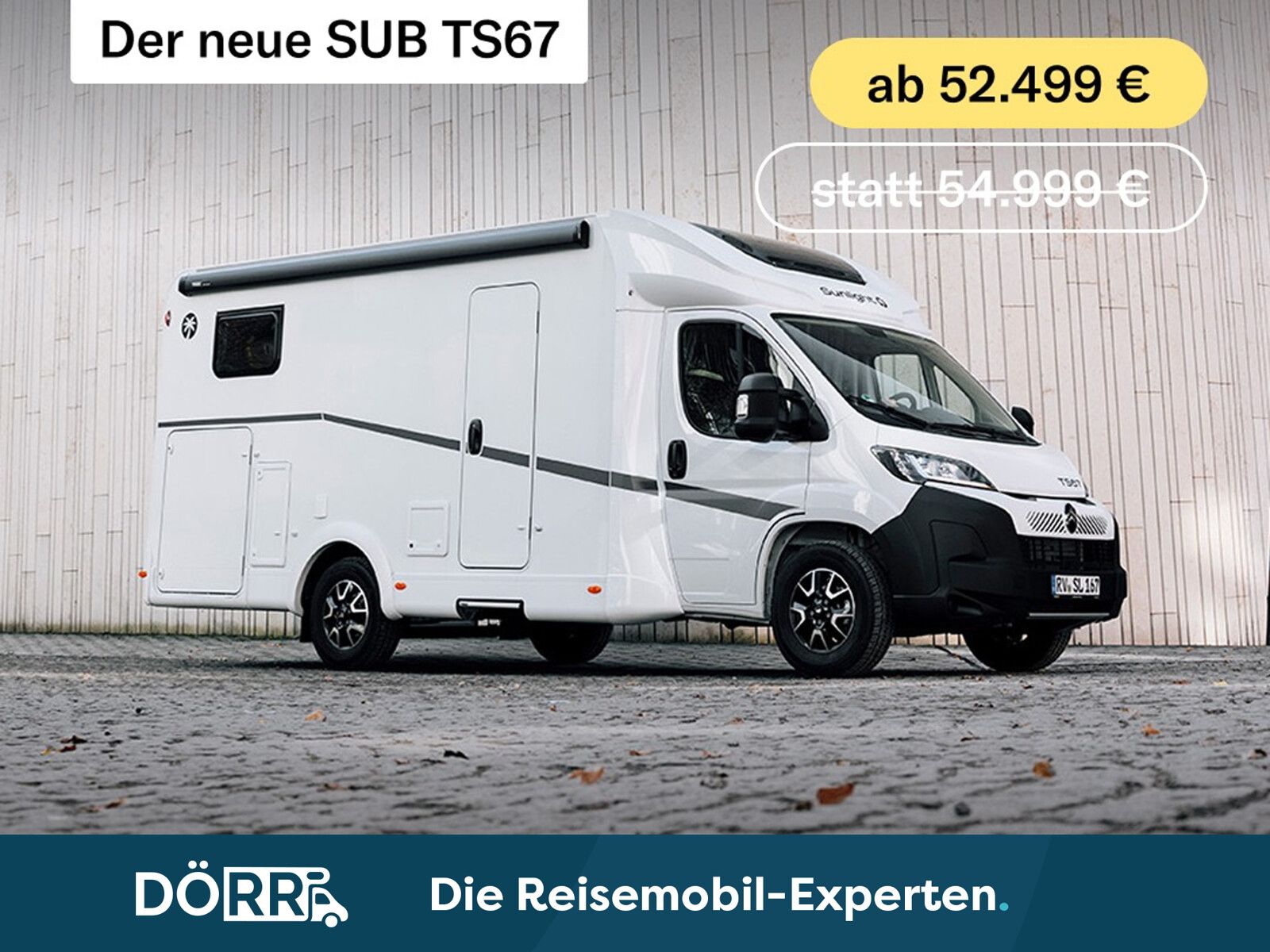 Fahrzeugabbildung Sunlight Sub TS 67 Premiere Deal, Markise, Fahrradträger