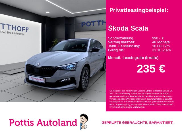 Skoda Scala 1.5 TSI DSG MONTE CARLO PANO AHK SITZHZG P