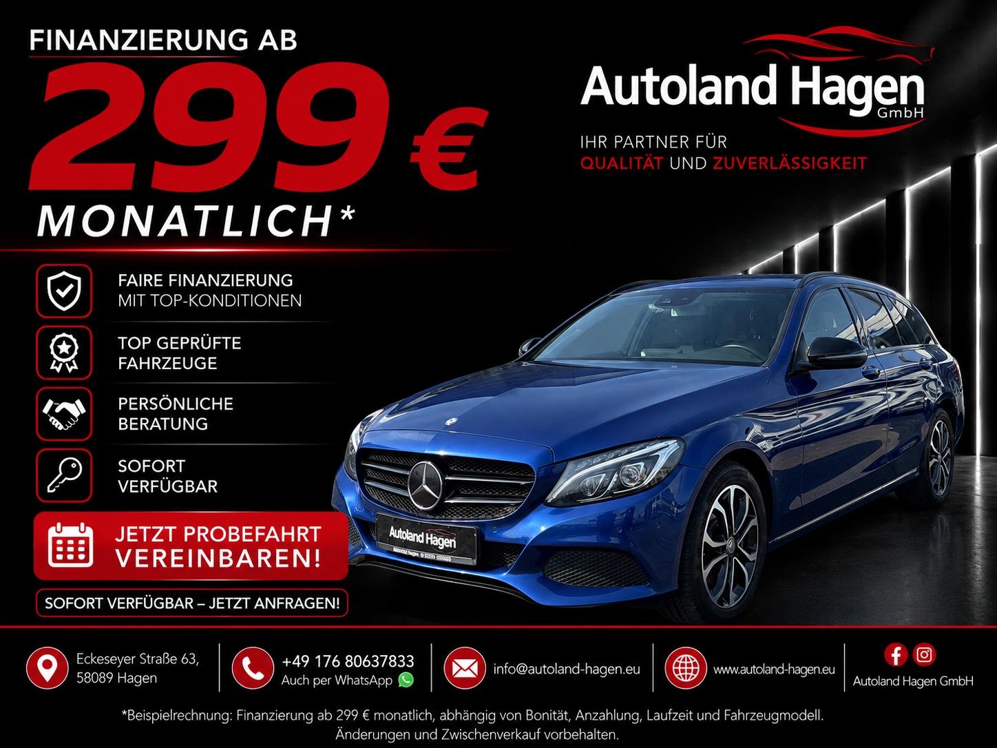 Mercedes-Benz C 250d * FINANZIERUNG AB 299€*