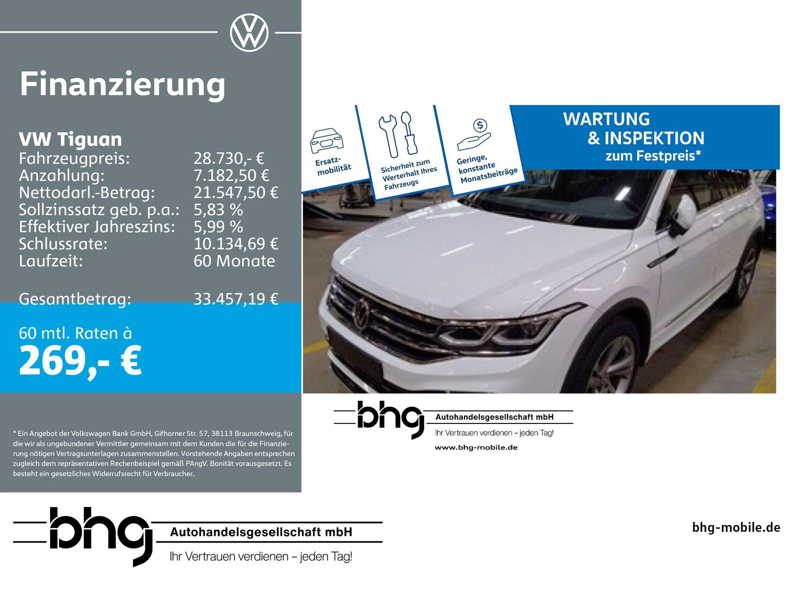 Volkswagen Tiguan R-Line 1,5 TSI OPF DSG