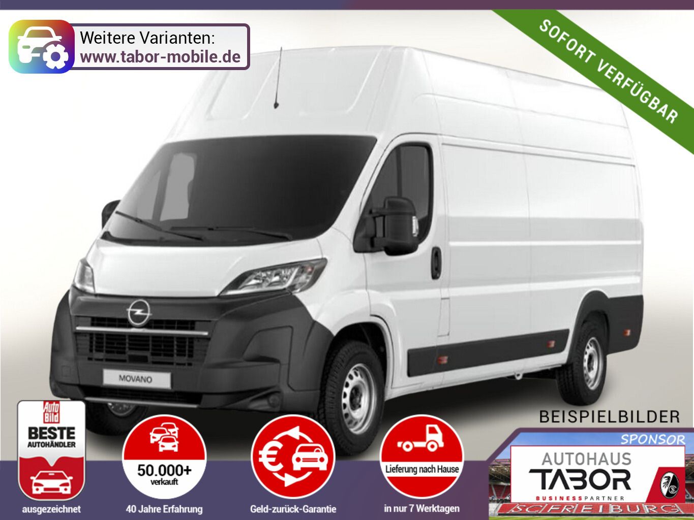 Opel Movano 35+ L4H3  7"Touch HFT270 PDC UVP-46%*