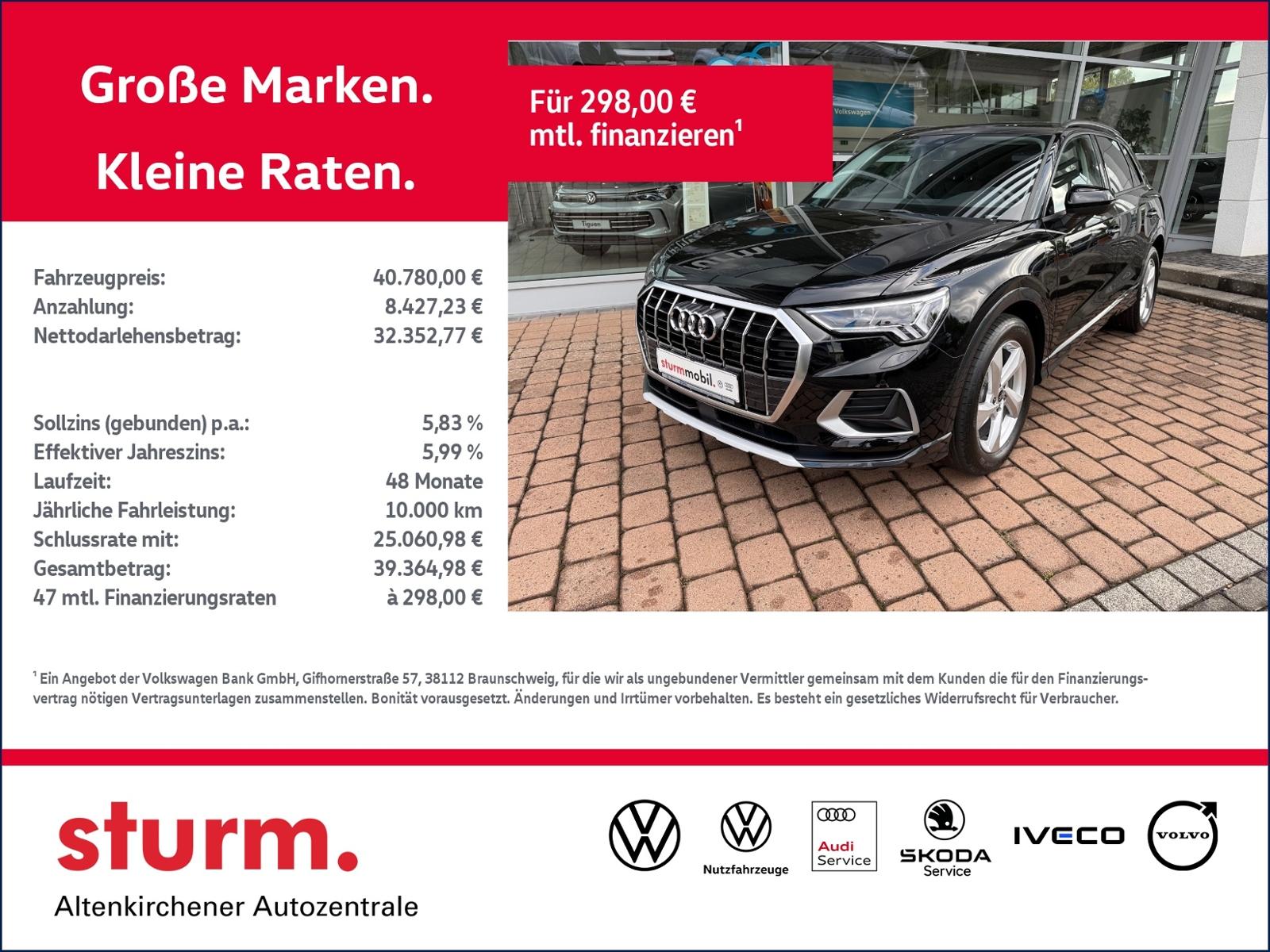 Audi Q3 35 TFSI advanced S tronic *LED, AHK, Kamera*
