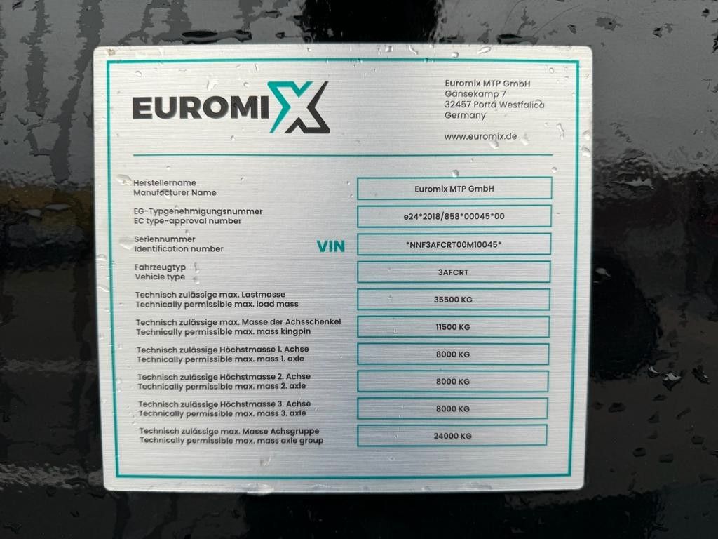 Fahrzeugabbildung Andere Euromix ATM 27 Kipper Auflieger Liftachse