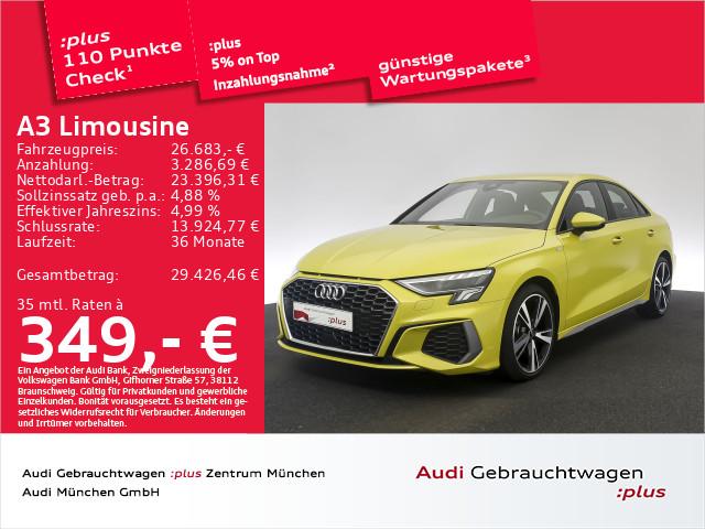 Audi A3 Limousine 35 TFSI S tronic 2x S line B&O/LED/