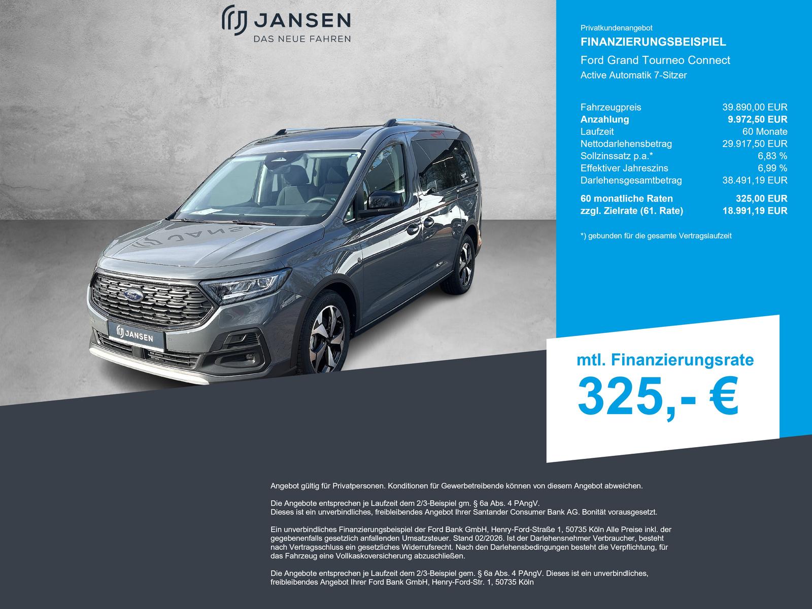 Ford Grand Tourneo Connect Active Automatik 7-Sitzer