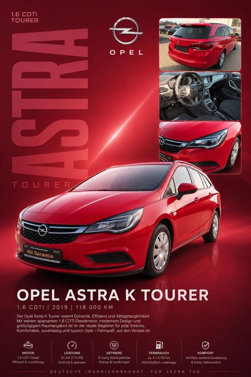 Opel Astra K Sports Tourer Aus 1 Hand*Service Gepfleg