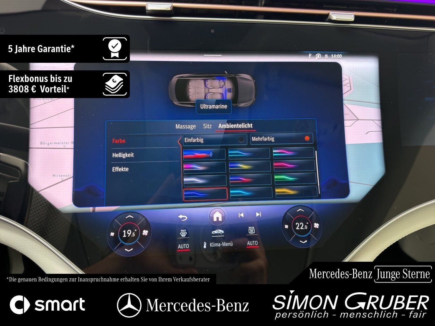 Fahrzeugabbildung Mercedes-Benz EQE 43 4M AMG Massage Sitzklima Pano AHK Mod 25
