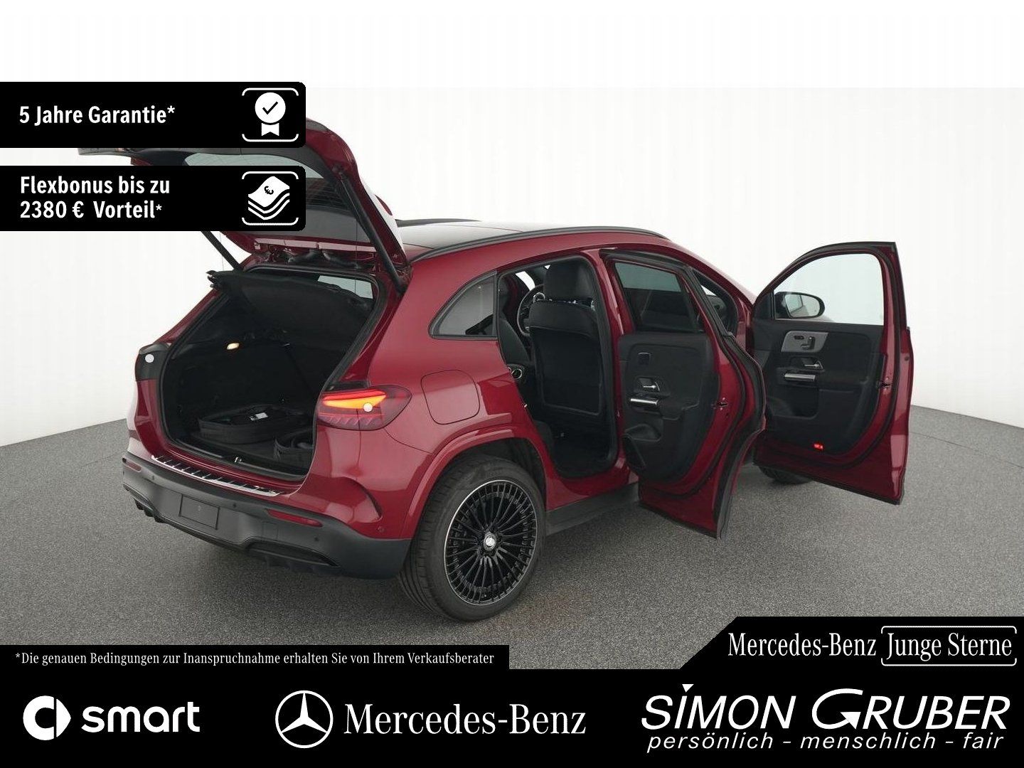Fahrzeugabbildung Mercedes-Benz EQA 300 4M AMG Night Pano Burm HUD 360 Memory