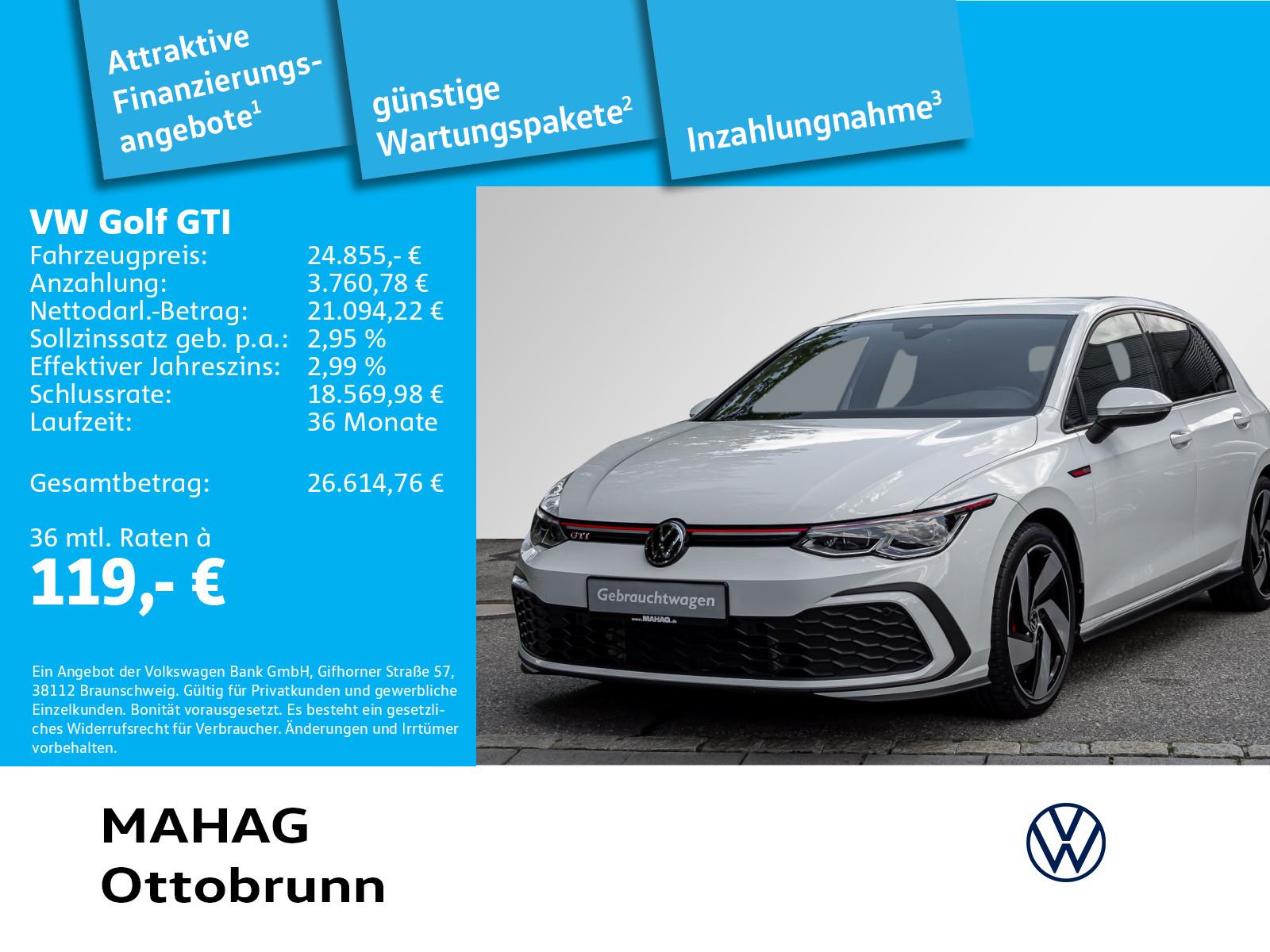 Volkswagen Golf VIII GTI 2.0 TSI IQ.Light AHK Navi ParkPilo, миниатюра 2