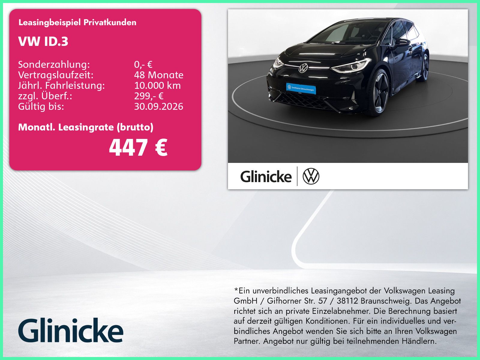 Volkswagen ID.3 GTX AHK Matrix LM 20" Navi PDC vo+hi ACC He