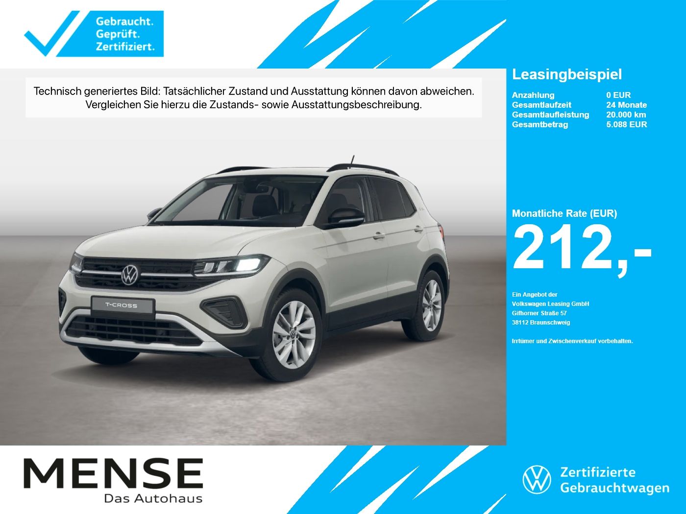 Volkswagen T-Cross 1.0 TSI Goal CarPlay ACC LED VirtualCP
