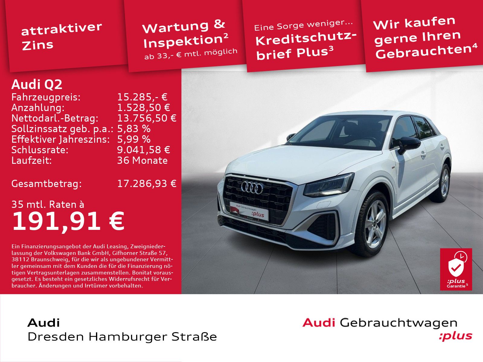 Audi Q2 S line 30 TFSI Schaltgetriebe LED SW imagem 2