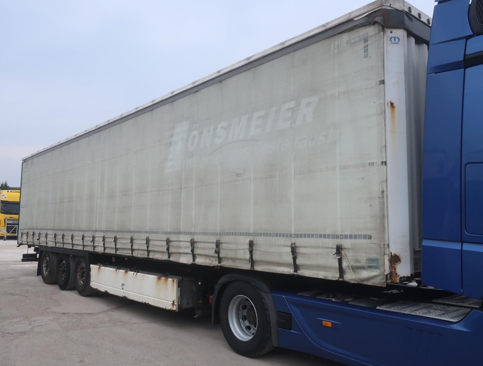 Krone ca. 90m³ Palettenkasten, Rungen, Palettenanschla