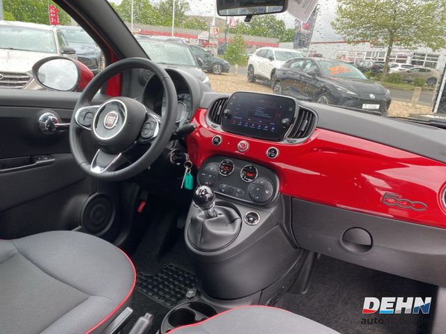 Fiat 500C Cabrio 1.0 Hybrid Red Komfortpaket PDC