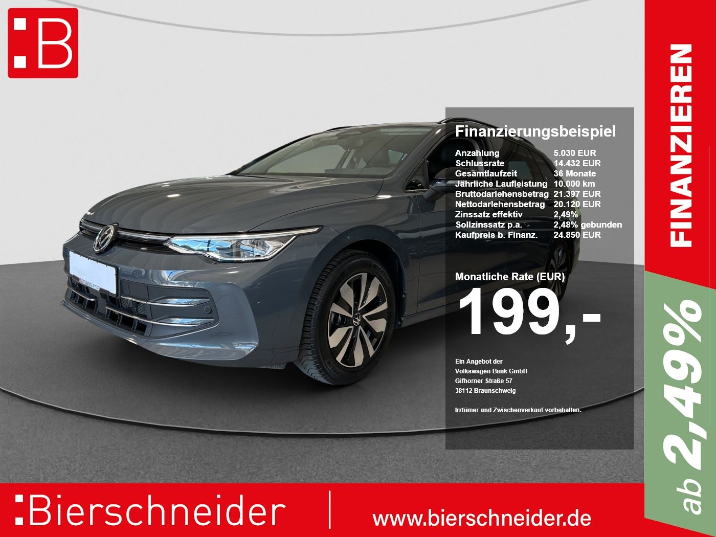 Volkswagen Golf 8 Var. 1.5 TSI Goal AHK KAMERA ACC LED NAVI