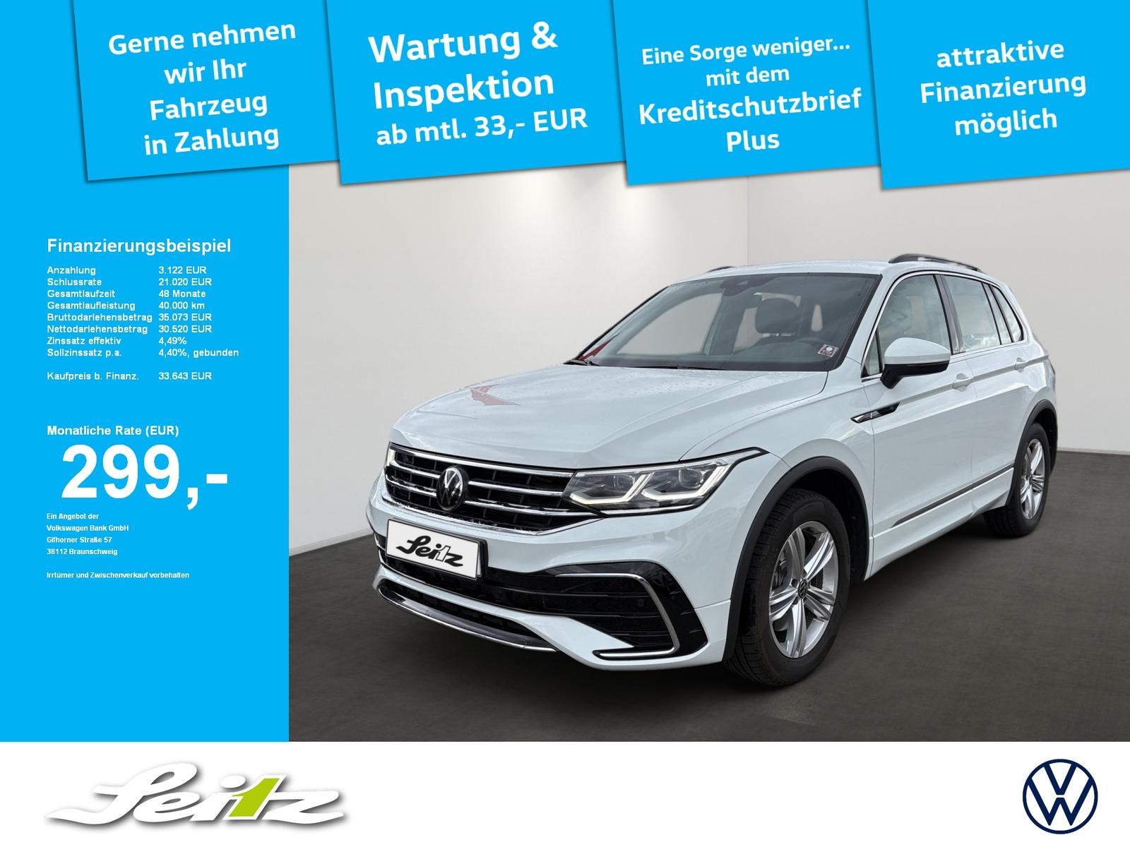 Volkswagen Tiguan 2.0 TDI 4M R-Line *MATRIX*KAMERA*NAVI*