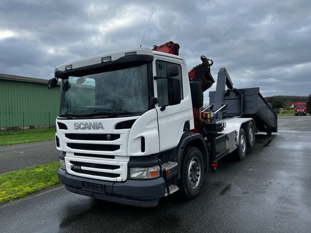 Scania P370 EURO 6 Crane Kran Grua Fassi