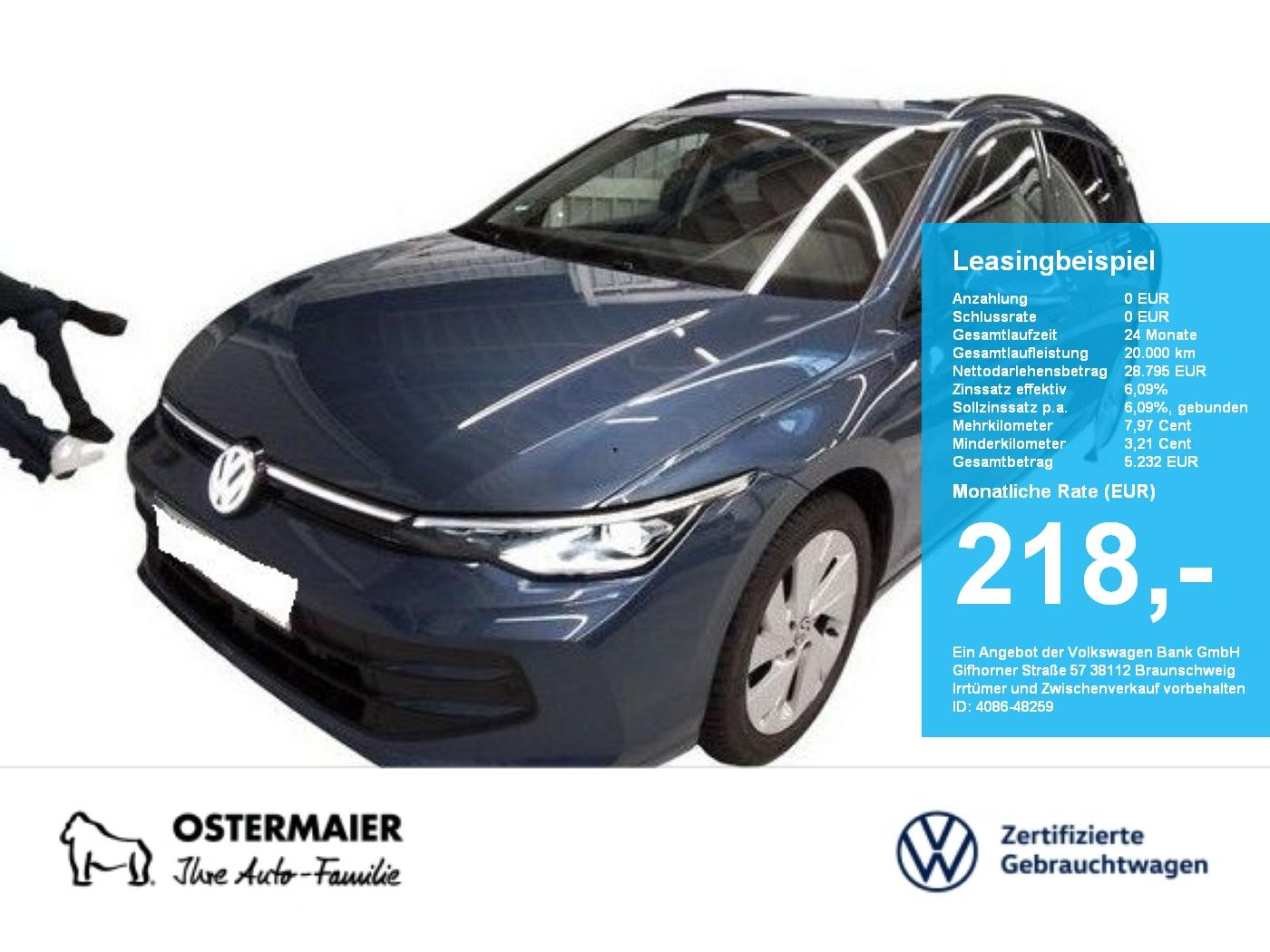 Volkswagen Golf VIII Variant LIFE 1.5TSI 150PS ACC.5J-G.AHK