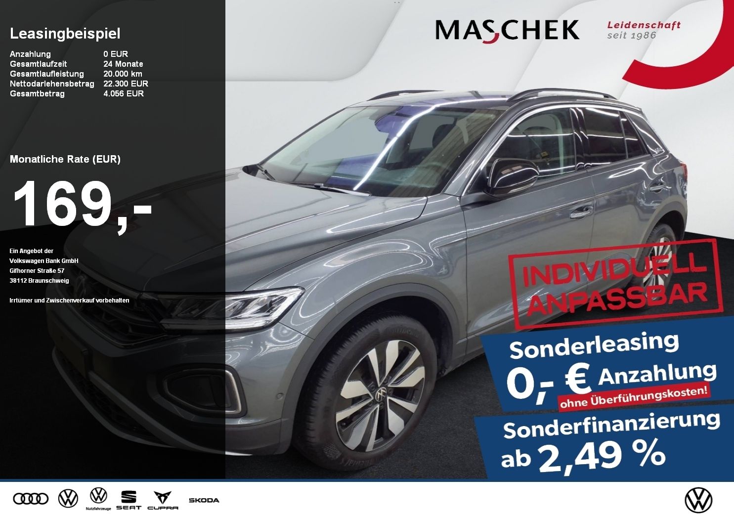 Volkswagen T-ROC GOAL 1.0 TSI Sitzh. PDC ACC MirrorLink Amb