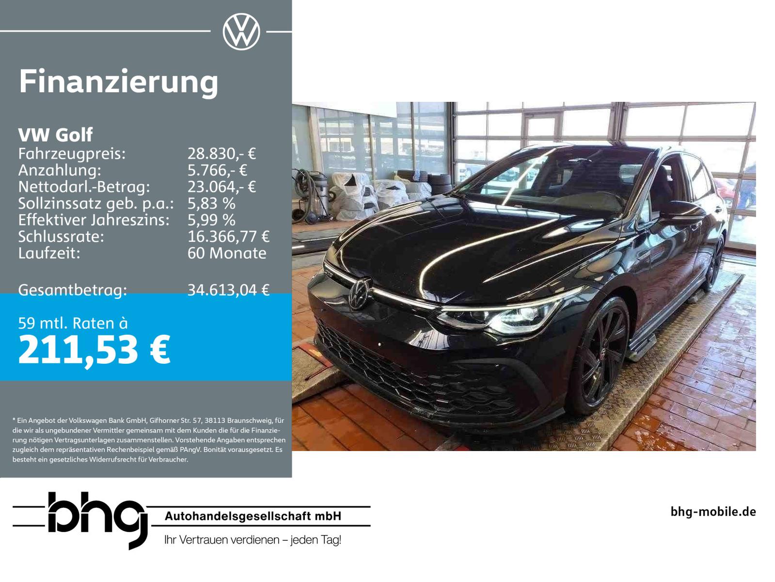 Volkswagen Golf GTD 2,0 TDI DSG