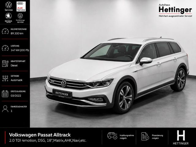 VW Passat Variant Alltrack 2.0 TDI 4motion DSG,18",