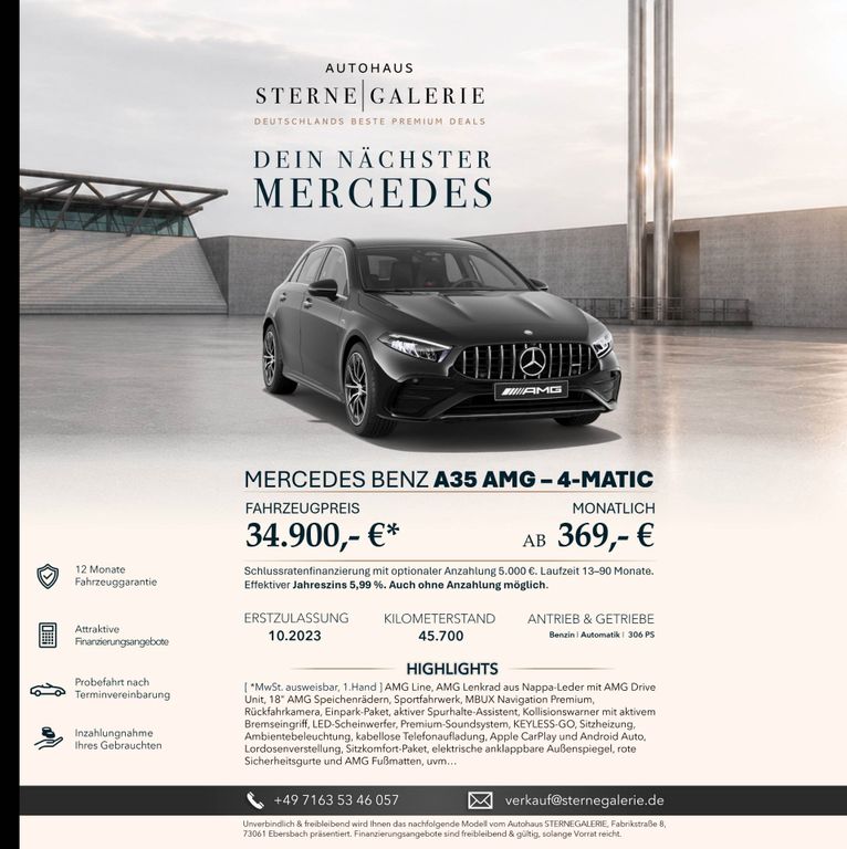 Image of Mercedes-Benz A 35 AMG