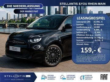 Fiat Leasingangebot: Fiat 500e La Prima LED Navi JBL CarPlay RFK