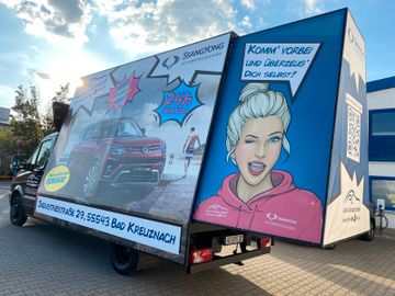 Fahrzeugabbildung Mercedes-Benz Sprinter Werbebanner mit Ihrer Werbung