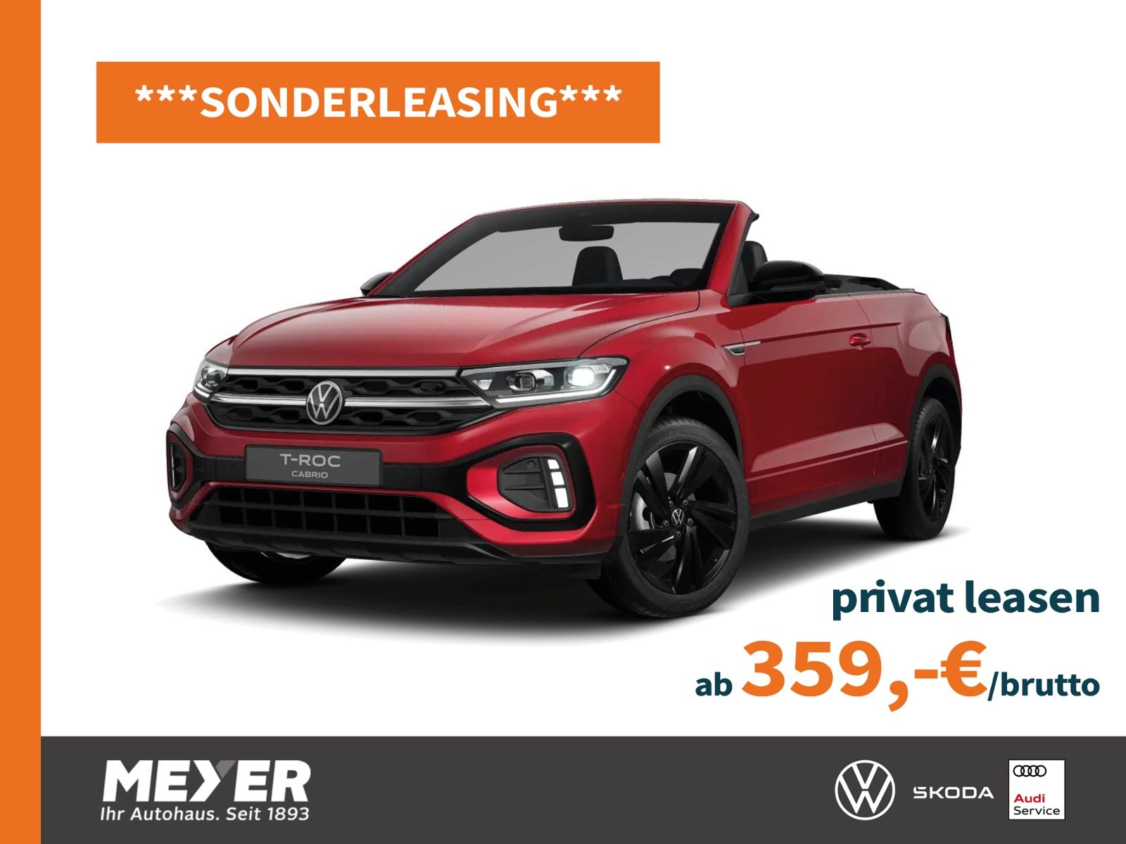 Fahrzeugabbildung Volkswagen T-Roc Cabrio R-Line 1.5 TSI DSG *AHK, Black-Styl