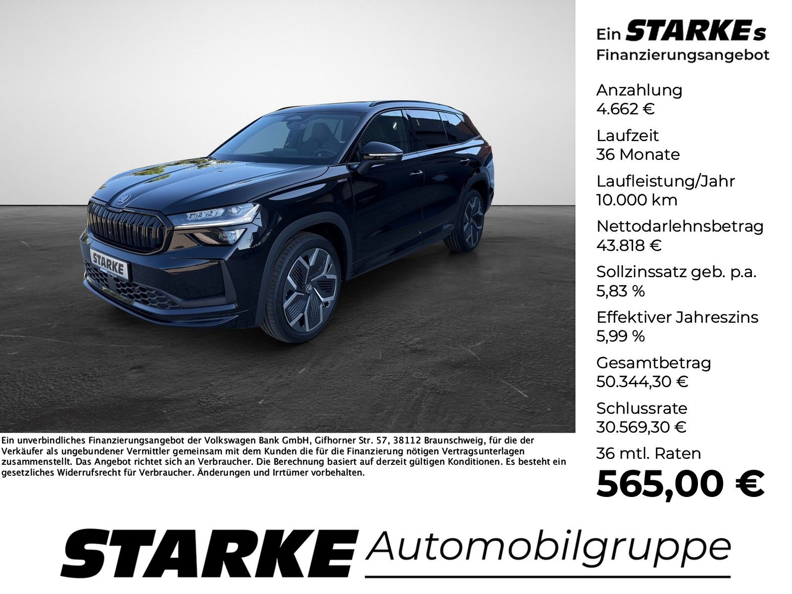 Skoda Kodiaq 2.0 TDI DSG 4x4 Sportline 7-Sitzer Pano