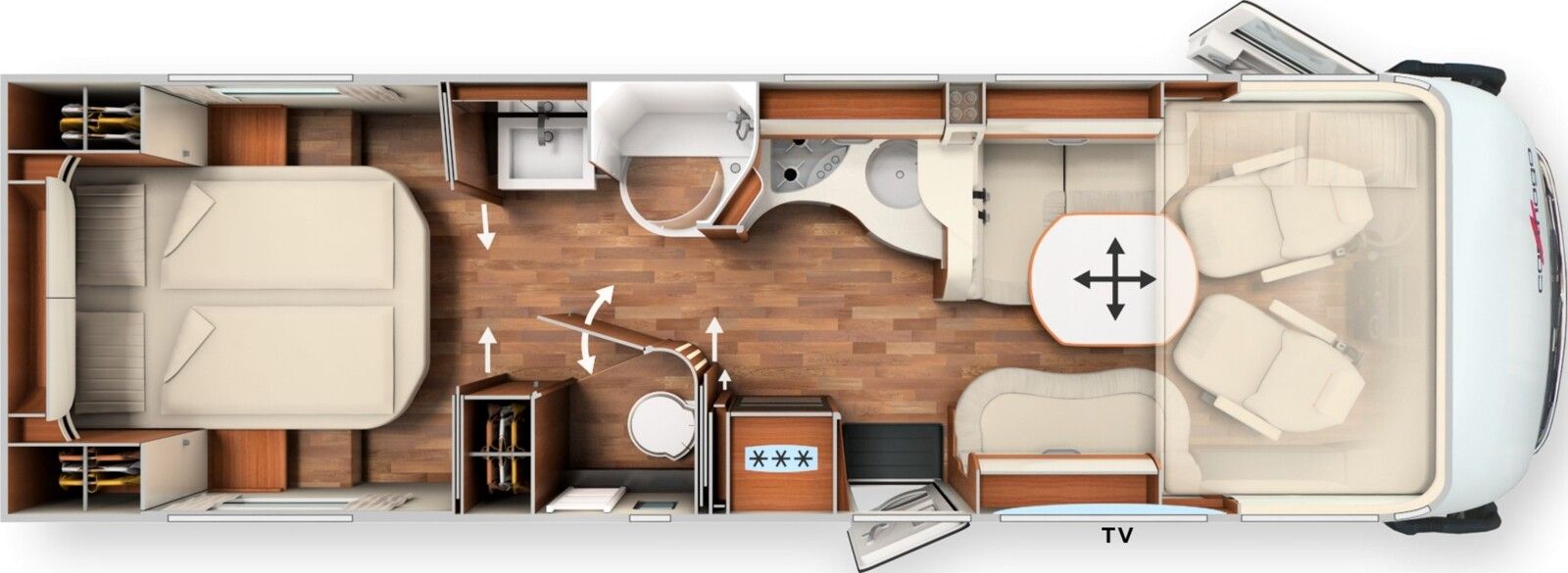 Fahrzeugabbildung Carthago chic c-line xl I 6.2 XL QB 2025, Hubstützen,ACC