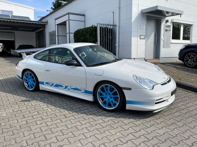 Porsche 911 / 996 GT3 RS /Weiss-Blau /682 Stück weltweit