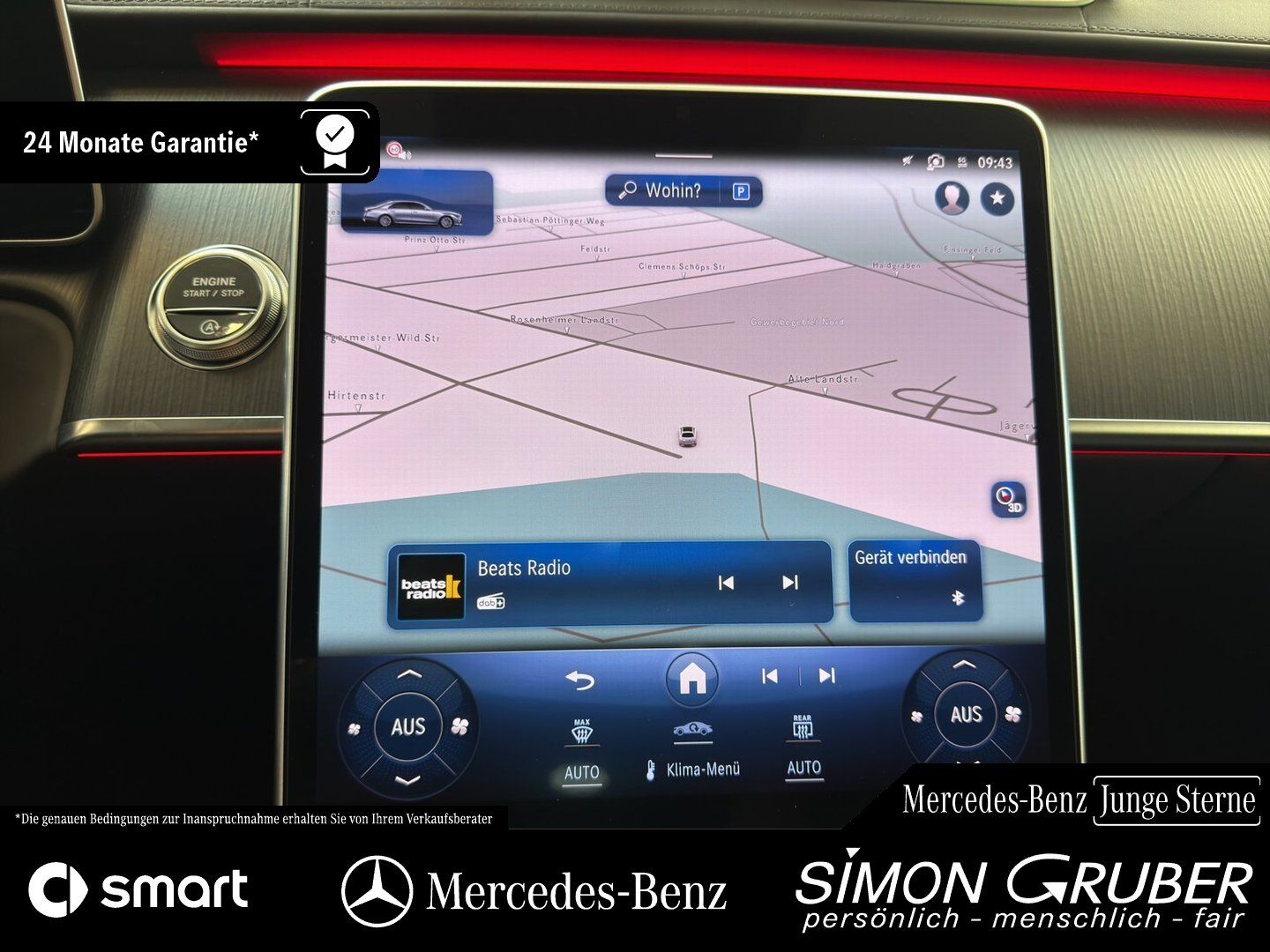 Fahrzeugabbildung Mercedes-Benz S 580 4M Lang AMG Exklusiv Chauffeur Executive