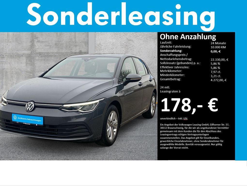 Volkswagen Golf VIII 1.5 TSI Life LED NAVI PDC SHZ