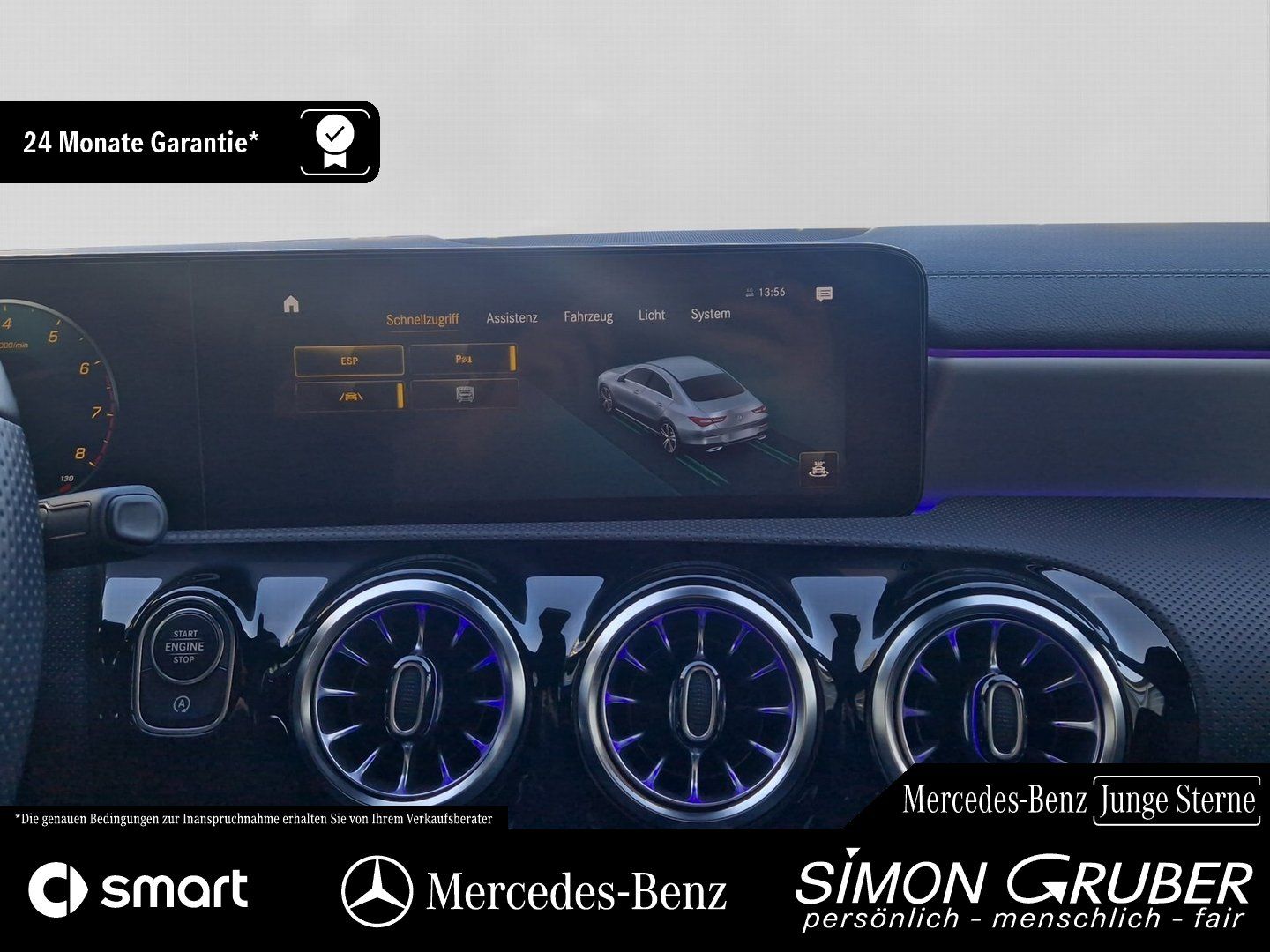 Fahrzeugabbildung Mercedes-Benz CLA 250 AMG Night Leder MBeam Ambi Volldigi AHK